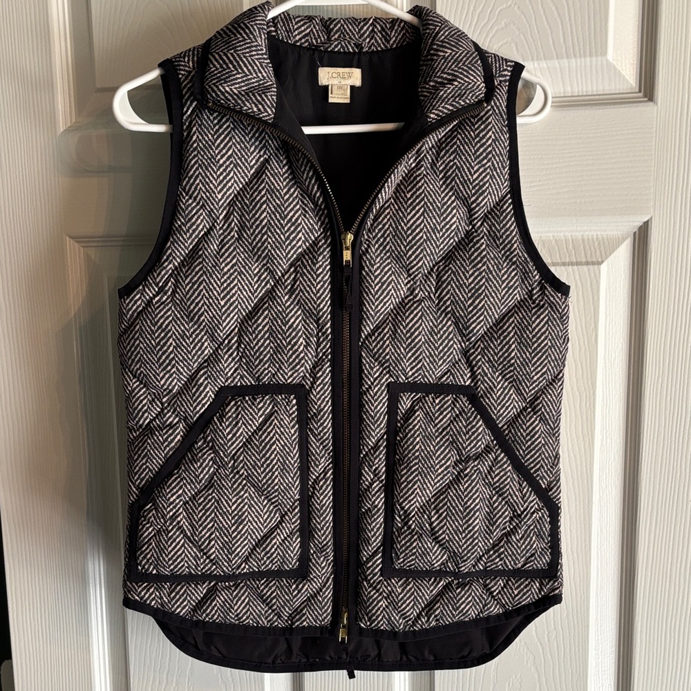 J. Crew Women's Herringbone Quilted Vest
